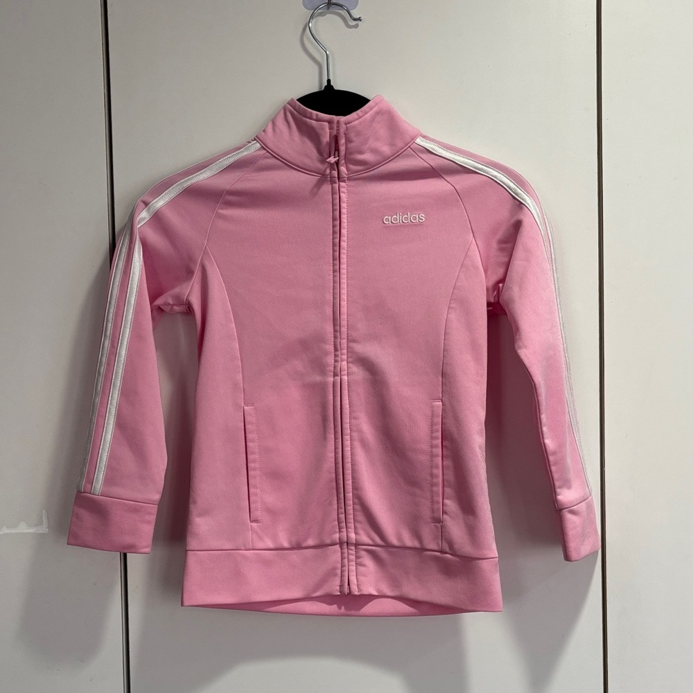Adidas Light Pink Girls Jacket size‎ 5